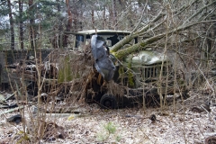 Tjernobyls efterladte biler og både(Ukraine)
