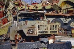 Tjernobyls efterladte biler og både(Ukraine)